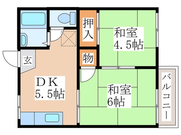 サウスイ－スト秋川の物件間取画像